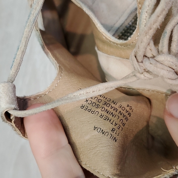 Steve Madden Women Nilunda Lace Up Suede Heels shoes sz 11B - Picture 14 of 14
